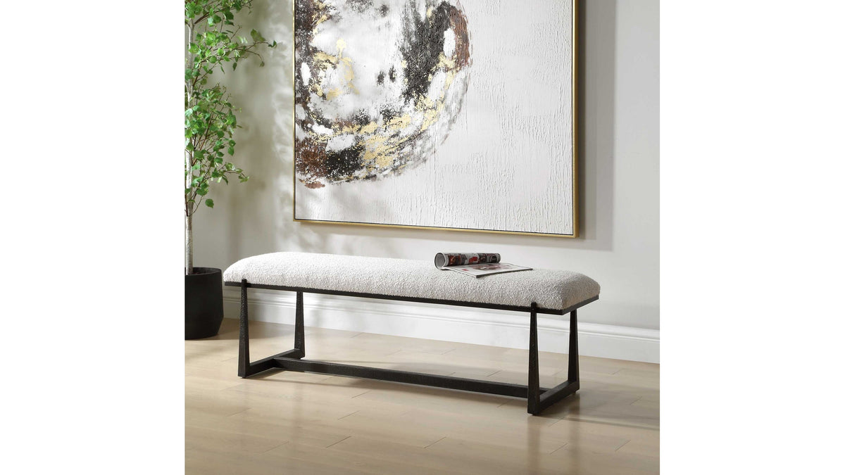 Midas - Long Bench - Black / White