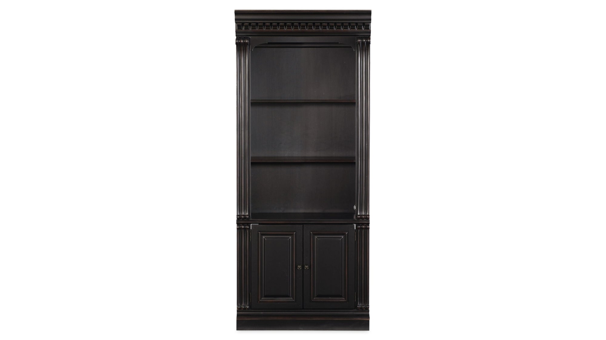 Telluride - Bunching Bookcase With Doors - Black