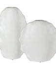 Ruffled Feathers - Modern Vases (Set of 2) - White