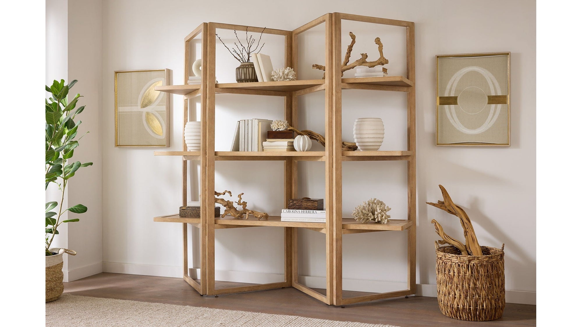 Retreat - Folding Etagere - Beige