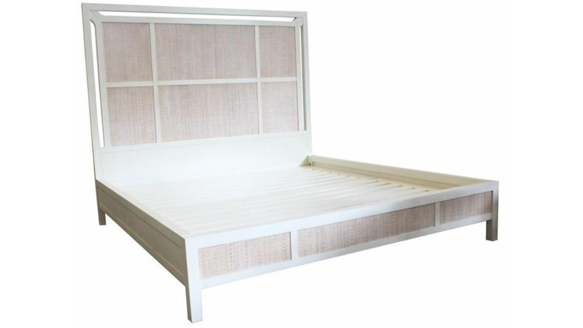 Carly - King Bed - Light Brown / White