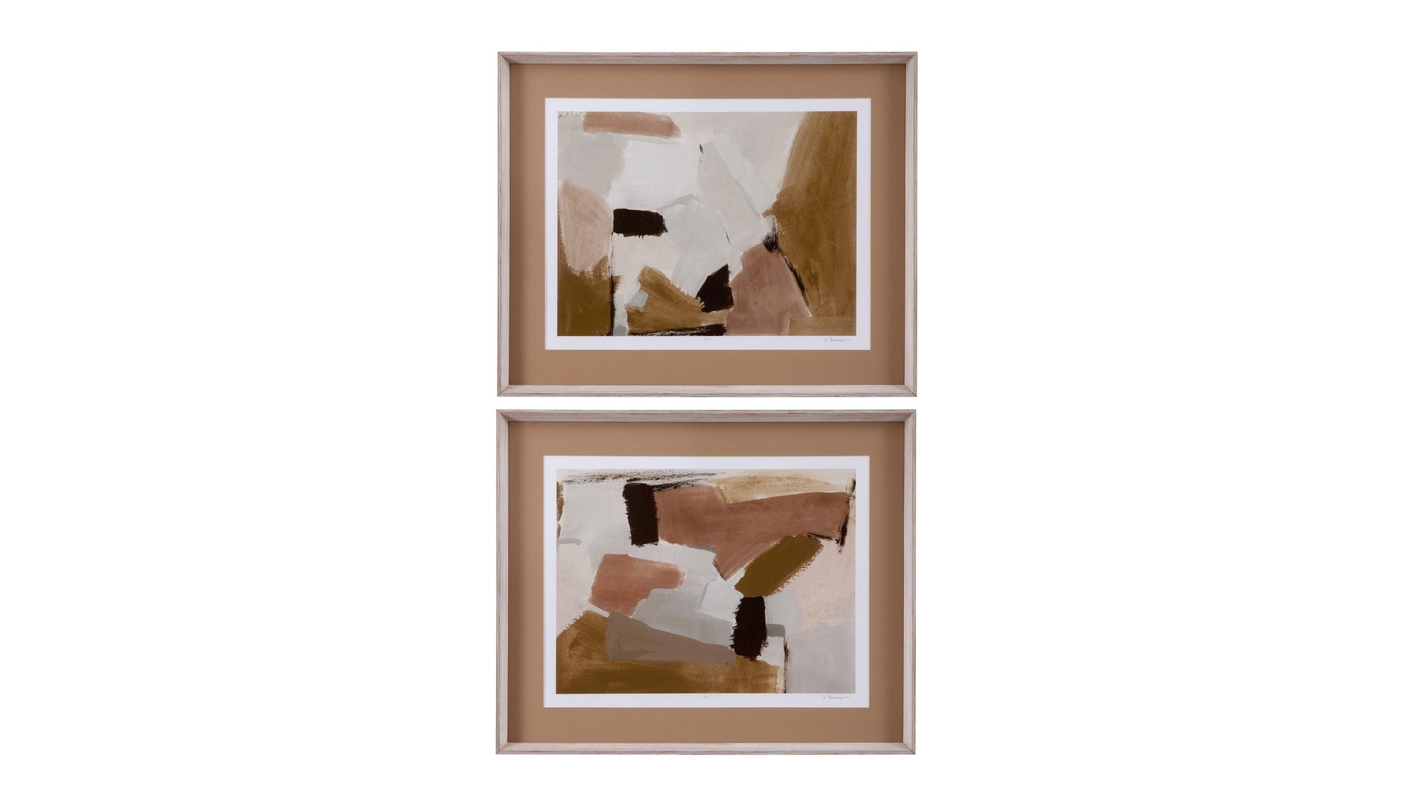 Almondine II Framed Art - Dark Brown