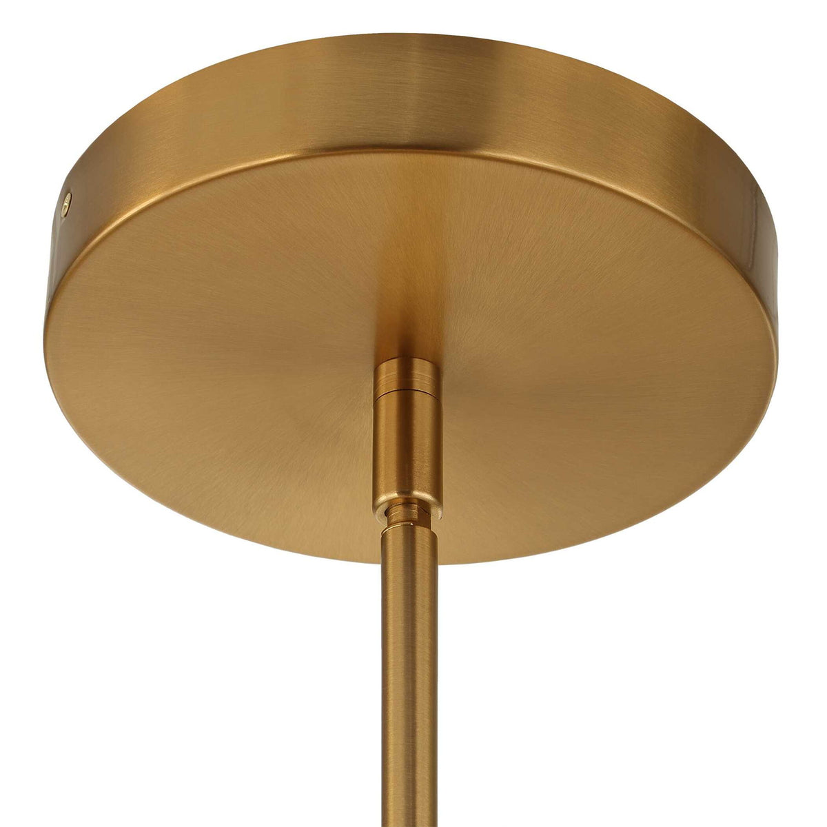 Wedge - 12 Light LED Brass Chandelier - White / Gold