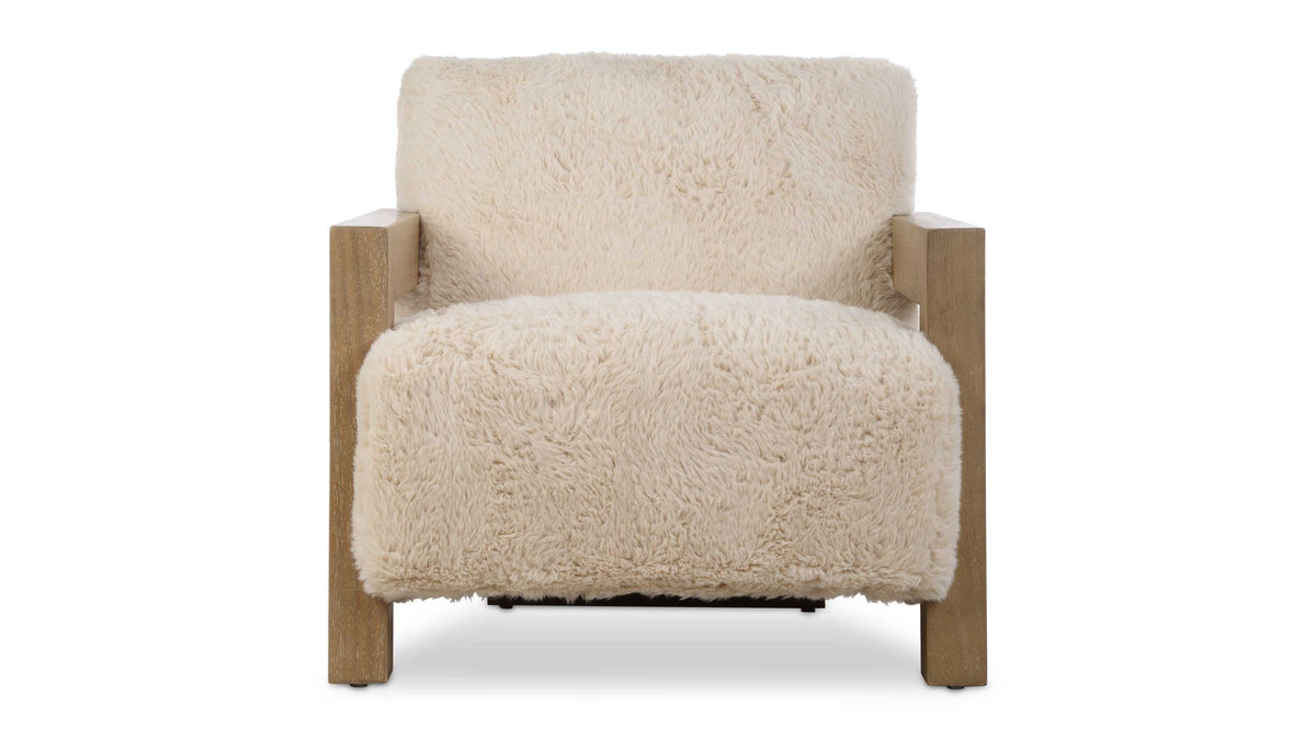 Jackson - Sheepskin Accent Chair - Light Brown