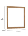 Lincoln - Mirror - Warm Walnut