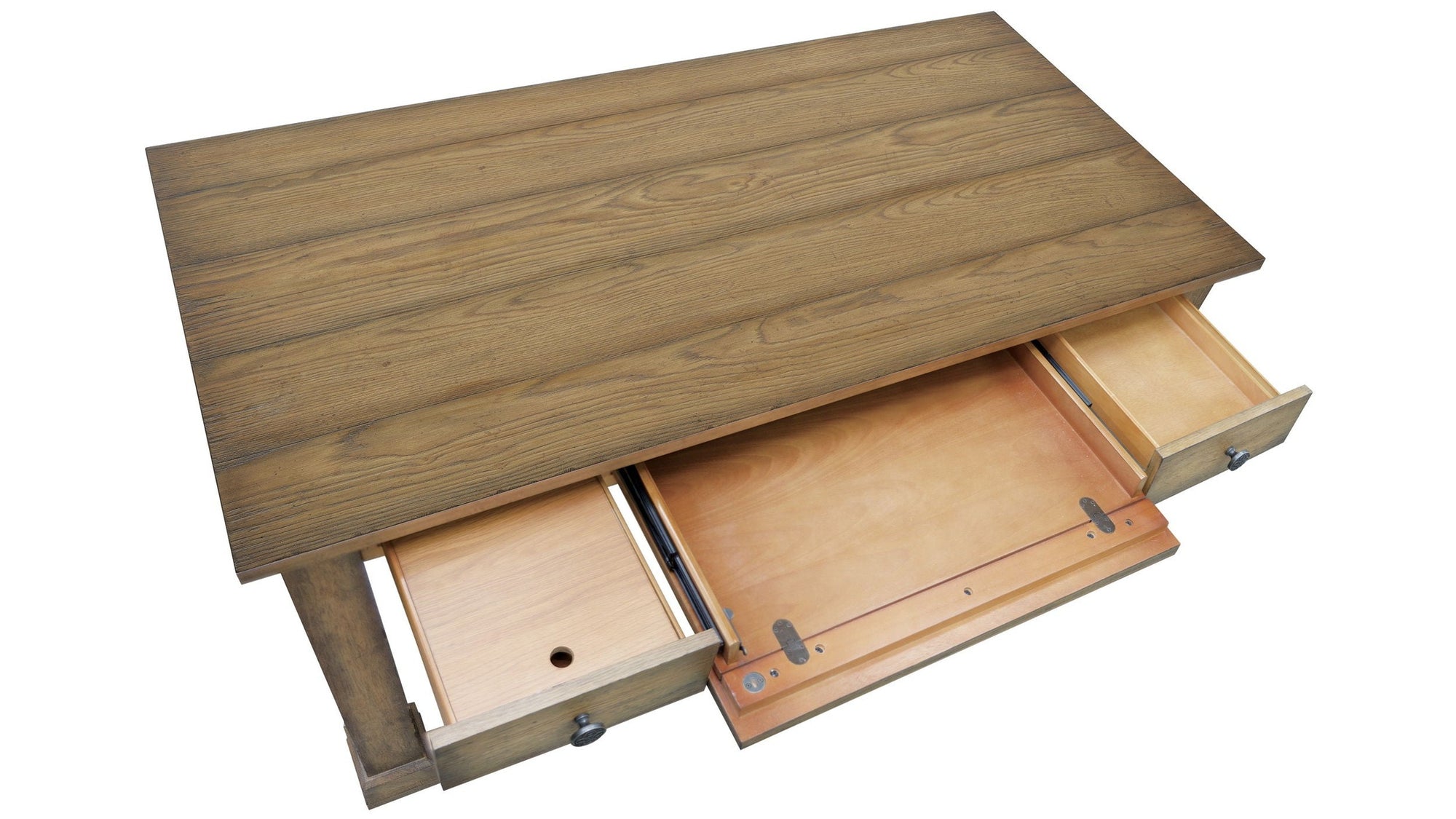 Melange - Architectural Writing Desk - Light Brown