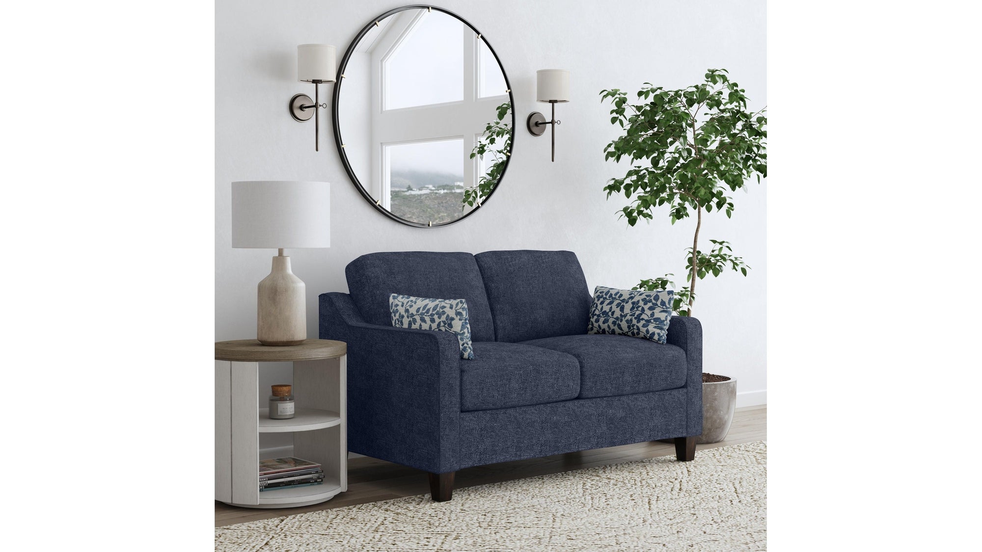 Drew - Fabric Loveseat