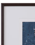 Dual Dichotomy II Framed Print - Blue / White