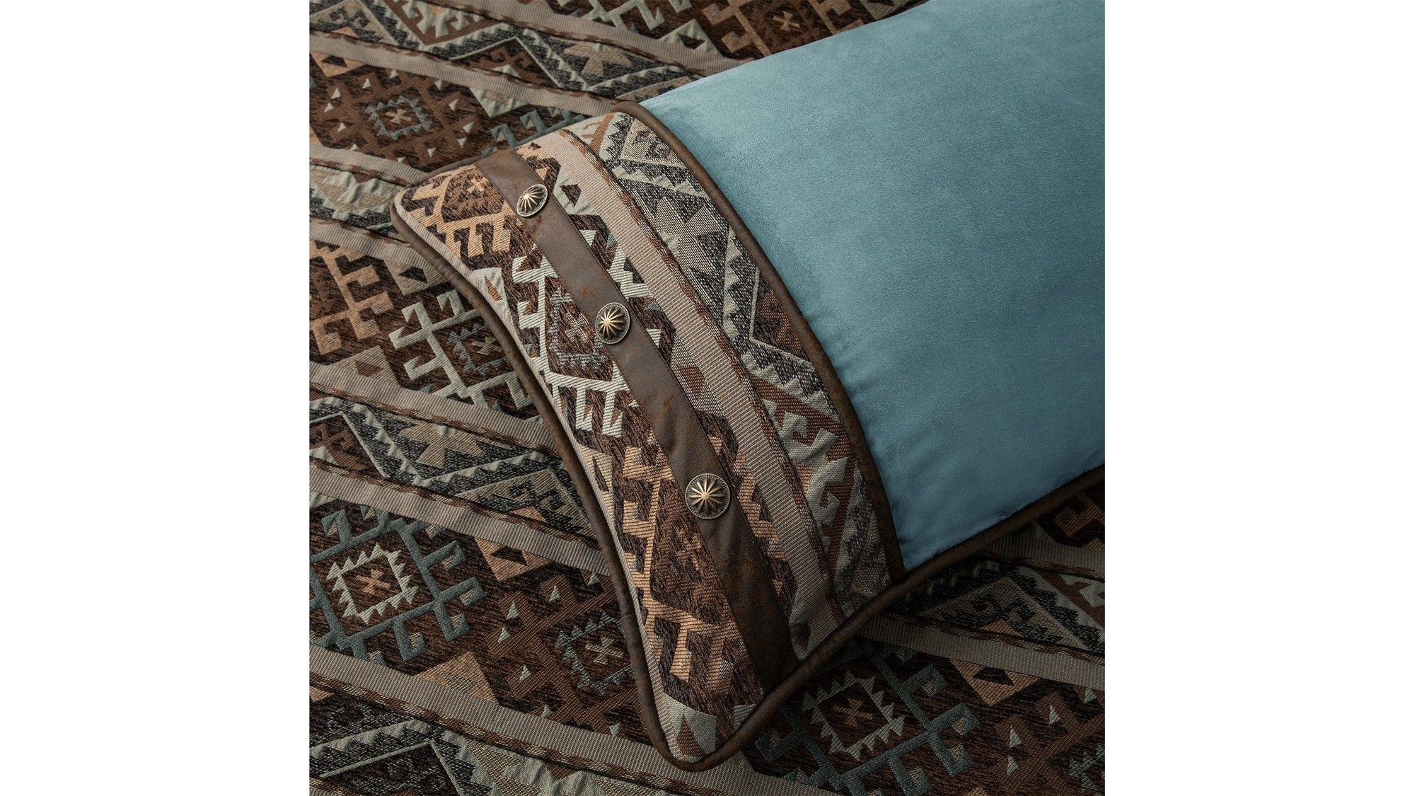 Rio Grande - King Duvet Cover Set Set of 7 - Brown