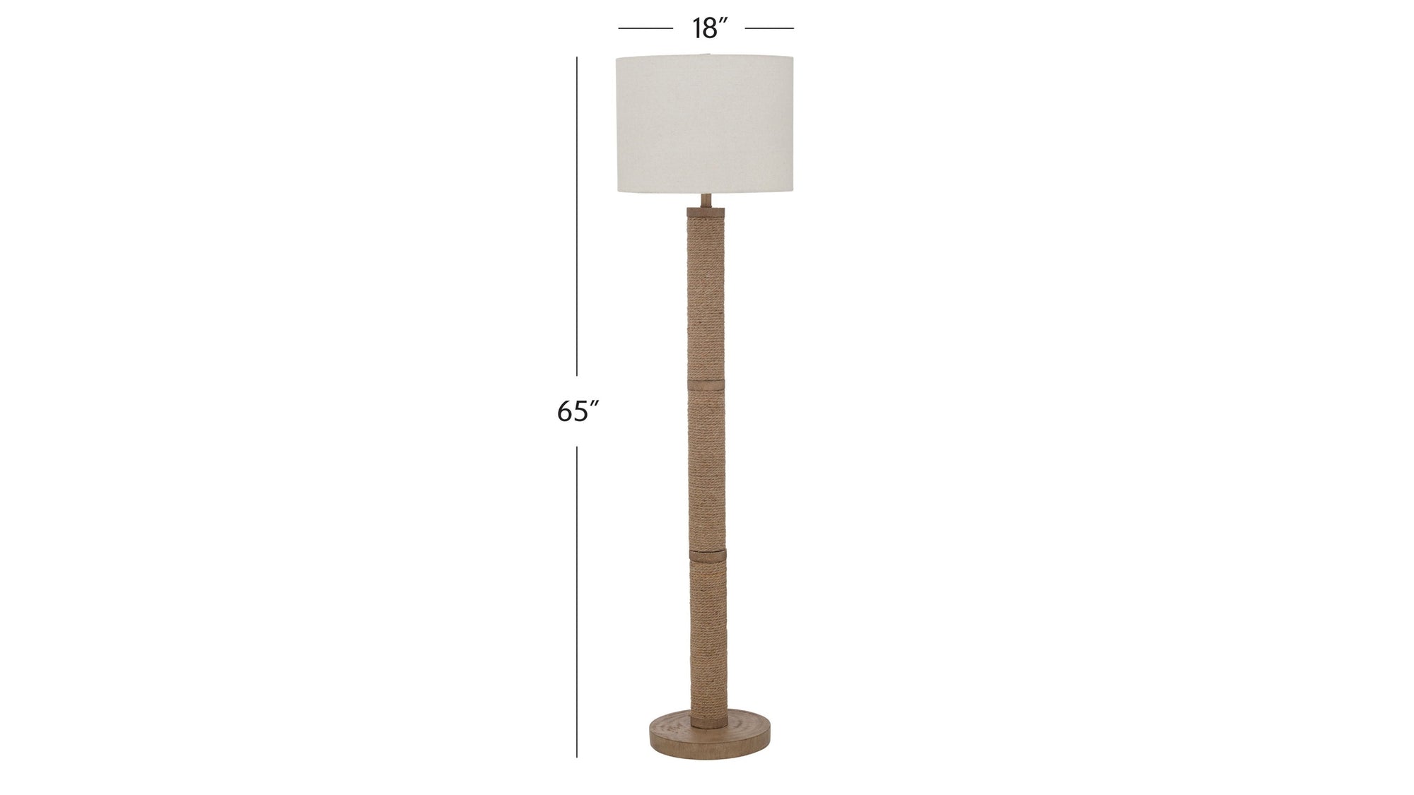 Chester - Floor Lamp - Natural / White