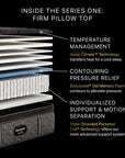 Beautyrest Black - 14.25" Series One Firm Pillow Top Mattress