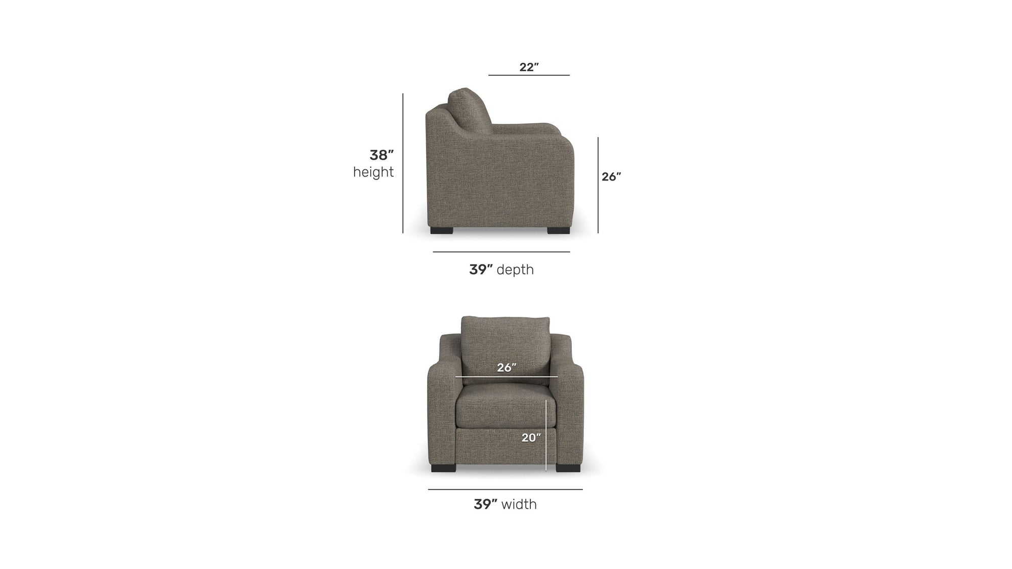 Cypress - Fabric Stationary Chair