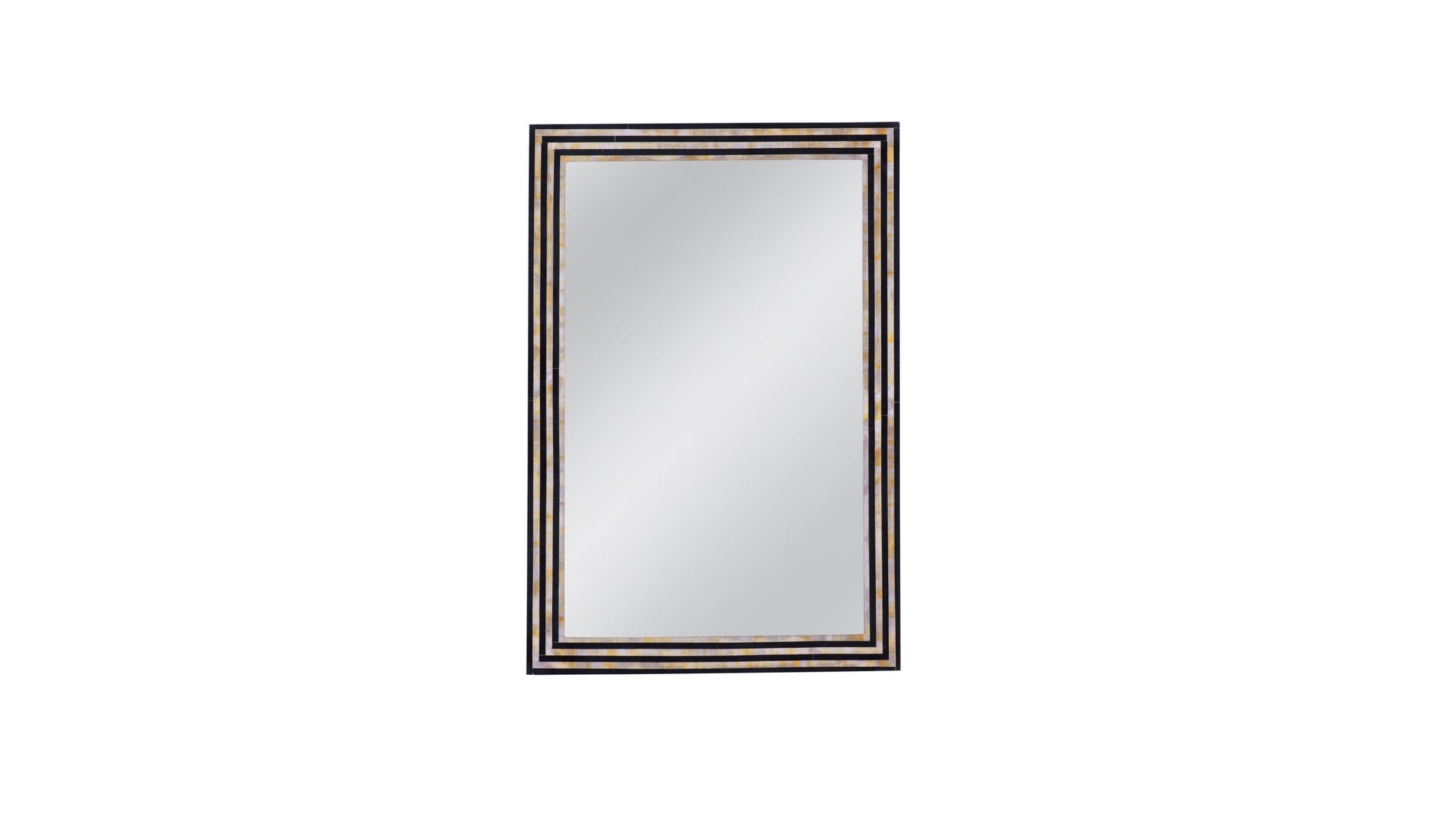 Stepford - Wall Mirror - Black / Cream