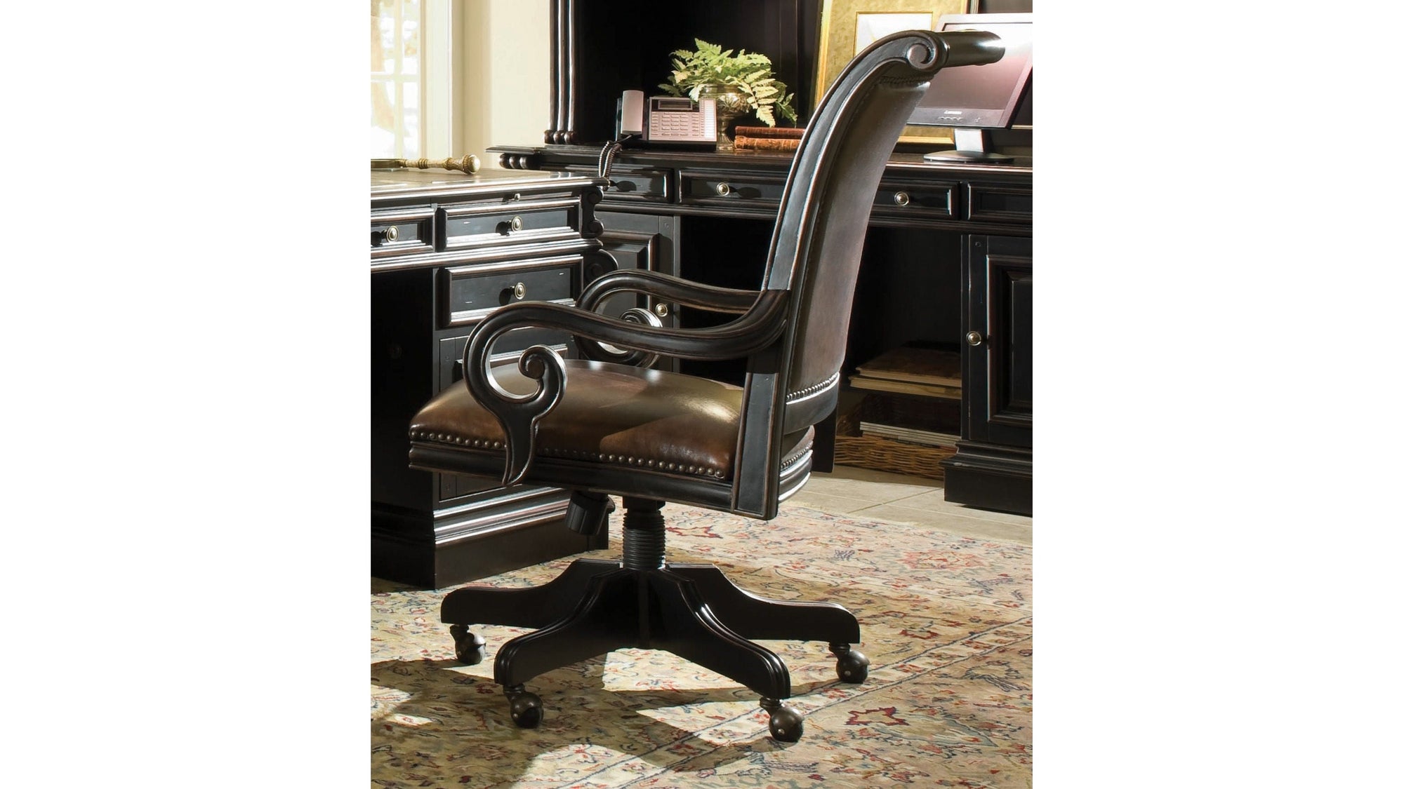 Telluride - Tilt Swivel Chair - Dark Brown