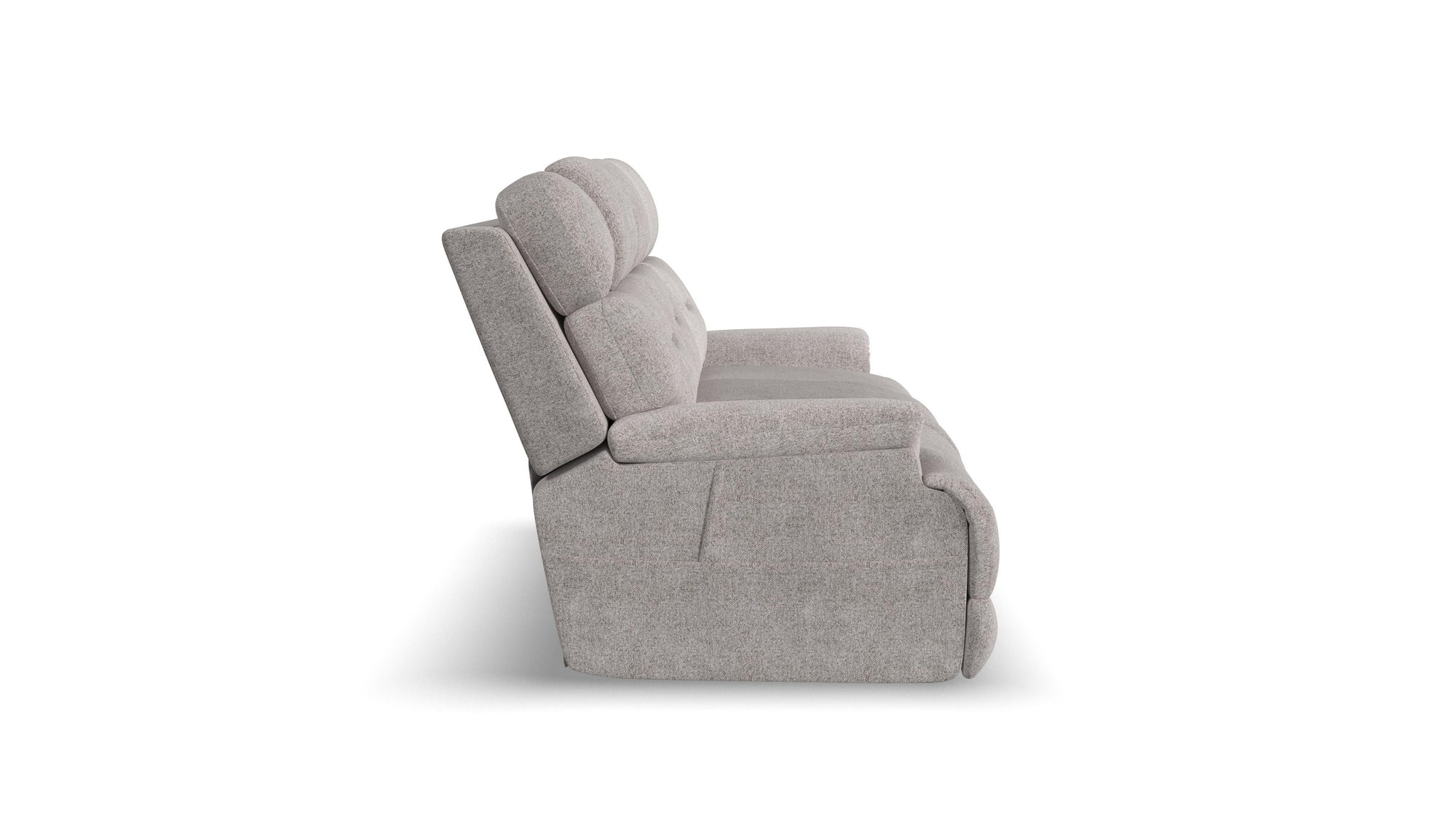 Zecliner Zofa - Power Sleep Sofa With Power Headrests & Lumbar - Dove