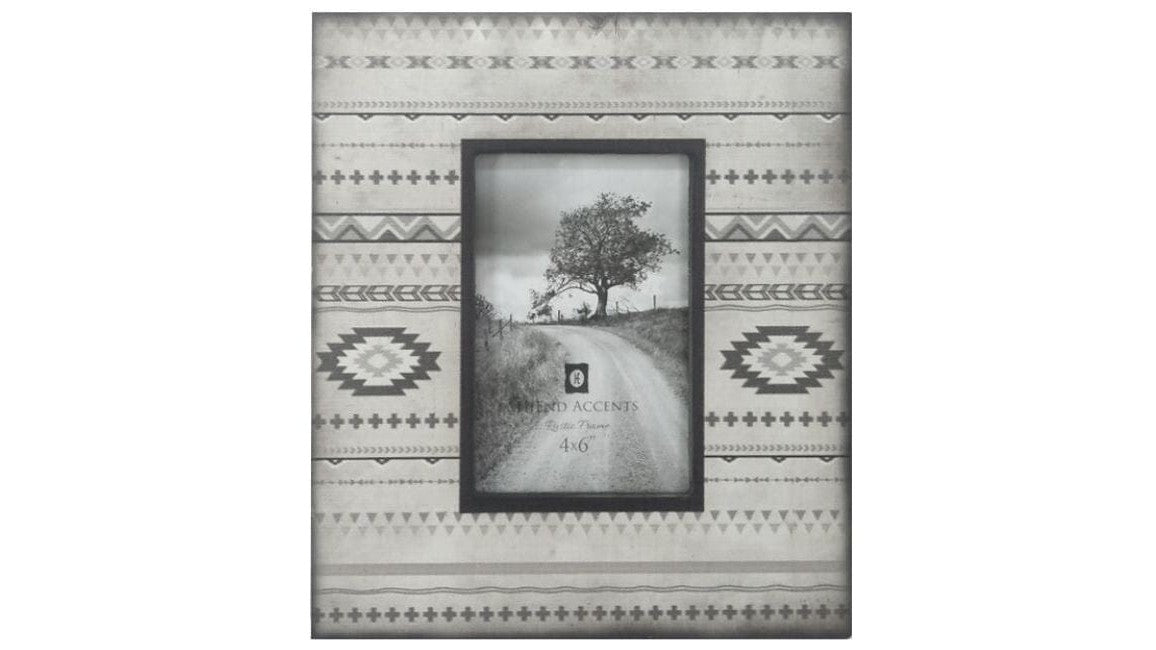 Free Spirit - 4" x 6" Aztec Picture Frame 4 Per Carton - Gray