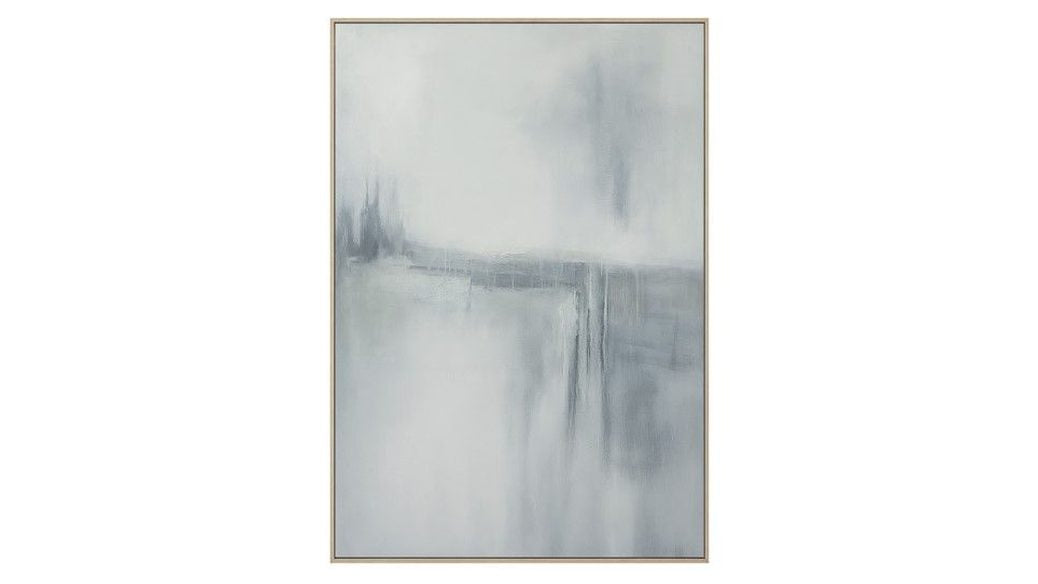 Framed Canvas Misty Crossing - Silver