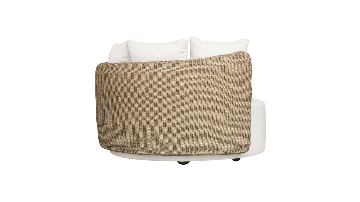 Sunset - Outdoor Round Swivel Day Bed - White