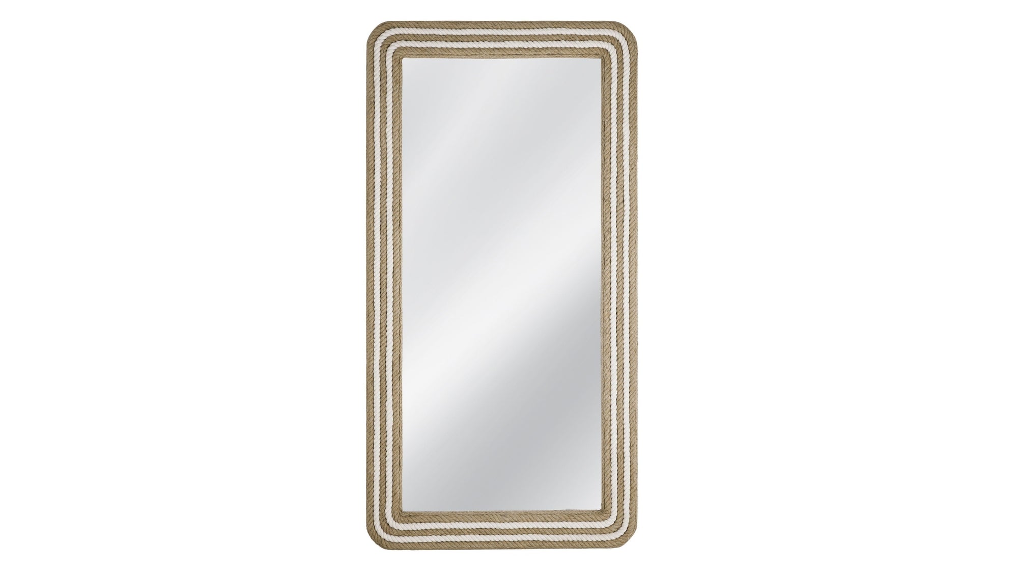 Kiko - Floor Mirror - White / Natural