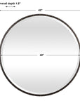 Benedo - Round Mirror - Black