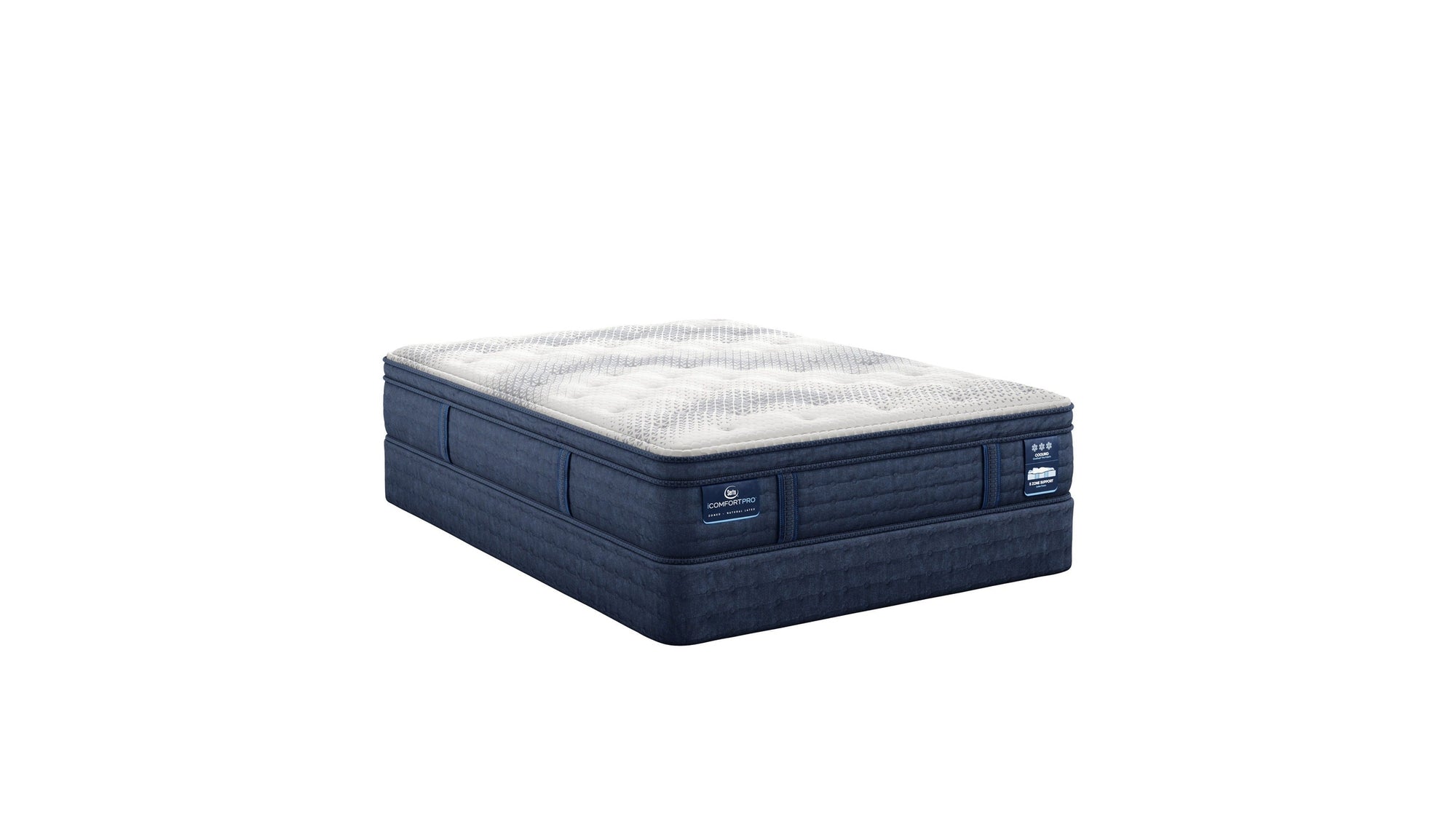 iComfortPro - 15" Dartmouth Latex Foam Plush Pillow Top Mattress