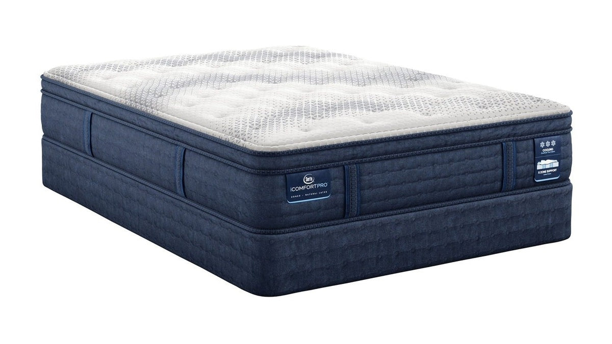iComfortPro - 15" Dartmouth Latex Foam Plush Pillow Top Mattress