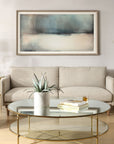 Deep Rains - Framed Abstract Print - Light Gray