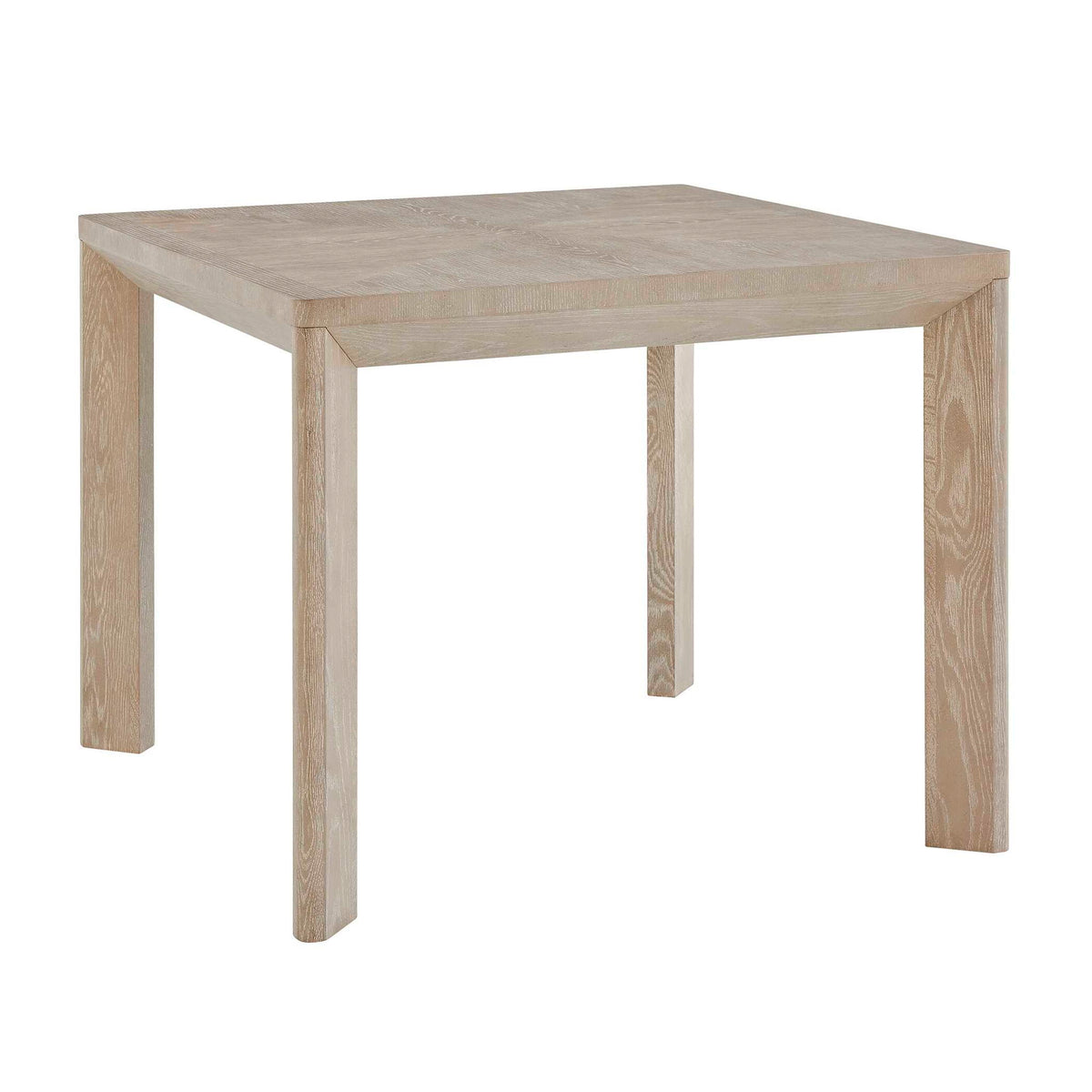 Noval - Square Dining Game Table - White / Woodtone