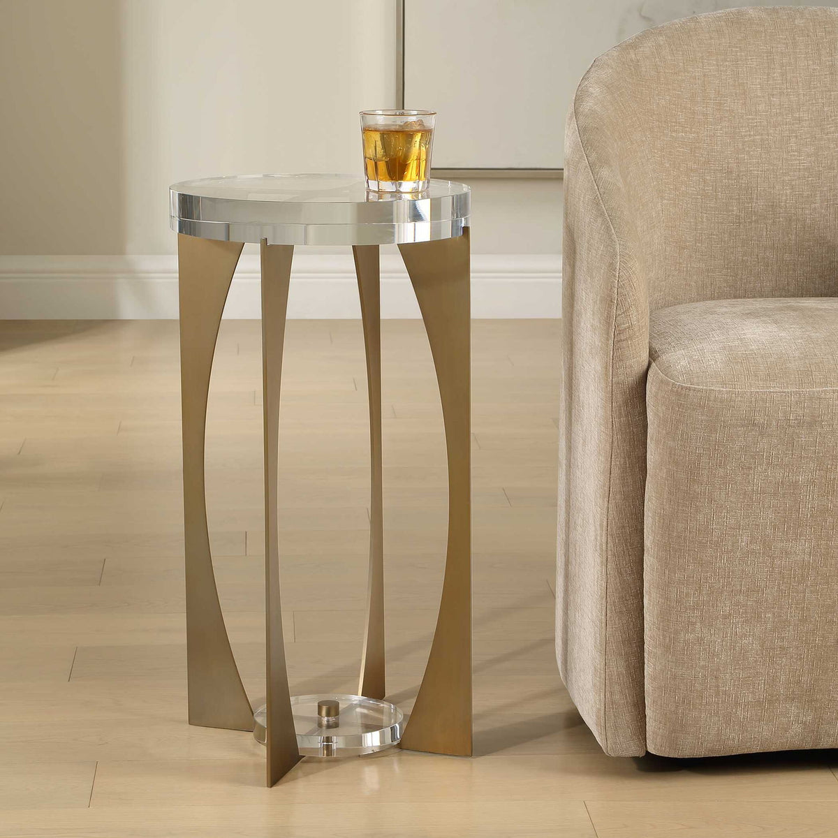 Kolkata - Accent Table - Brass