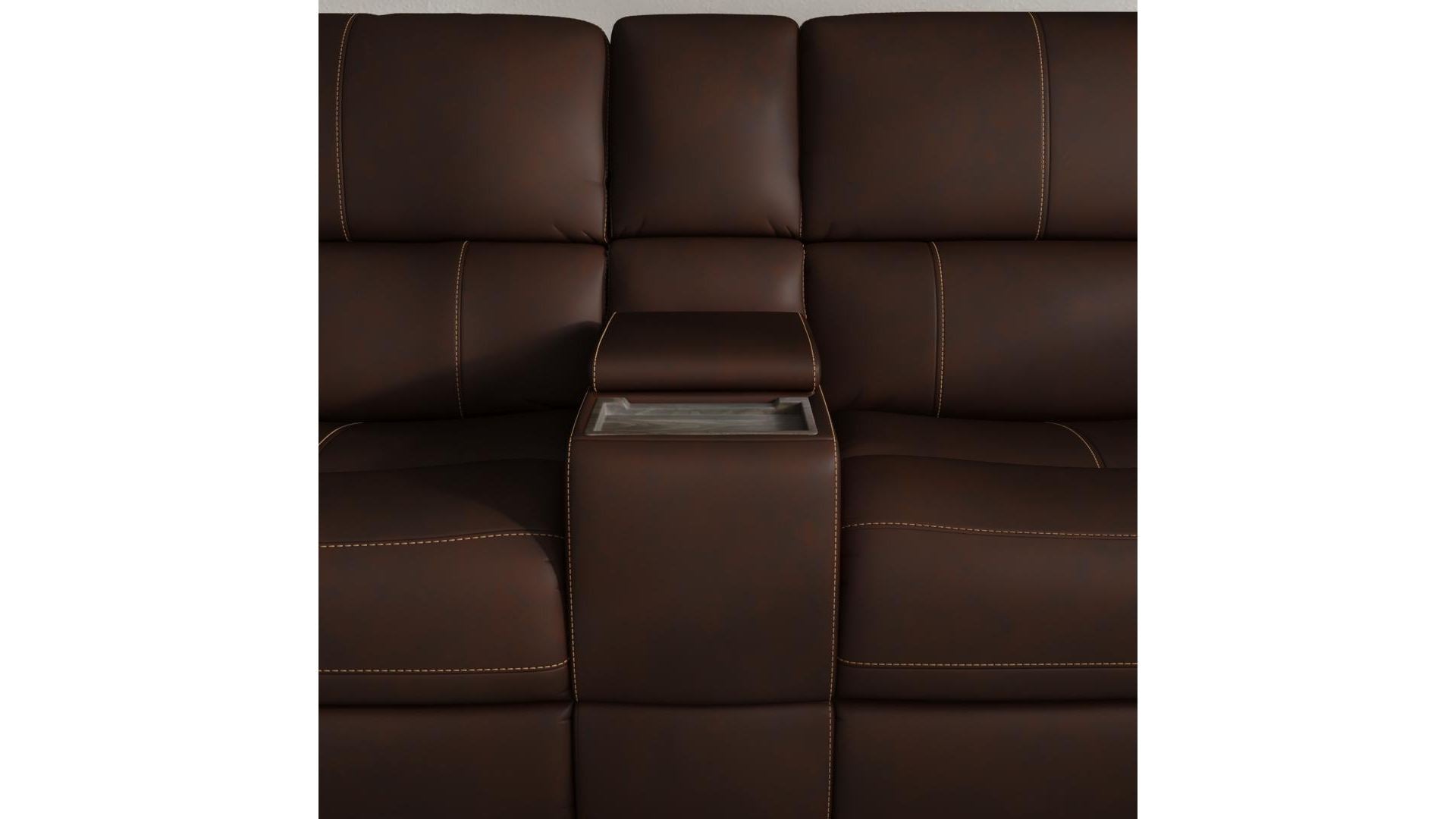 Henry - Power Reclining Loveseat With Console &amp; Power Headrests &amp; Lumbar