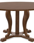 Cashiers - Round Drop-Leaf Dining Table - Chestnut
