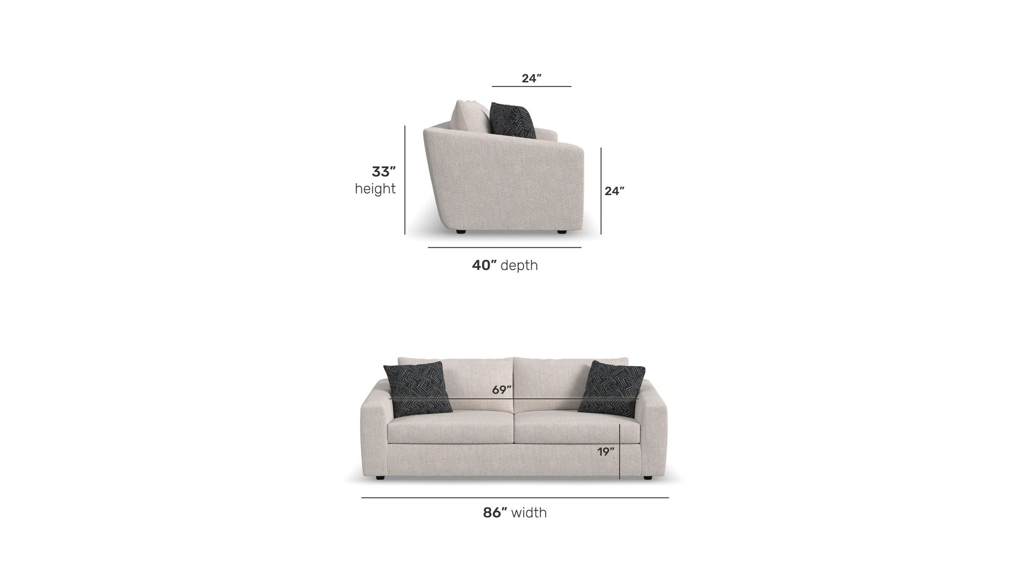 Knox - Fabric Sofa