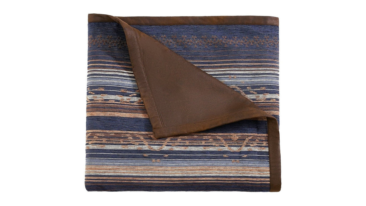 Estes - Chenille Throw - Blue