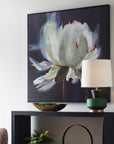 Peony - Framed Floral Art - Black
