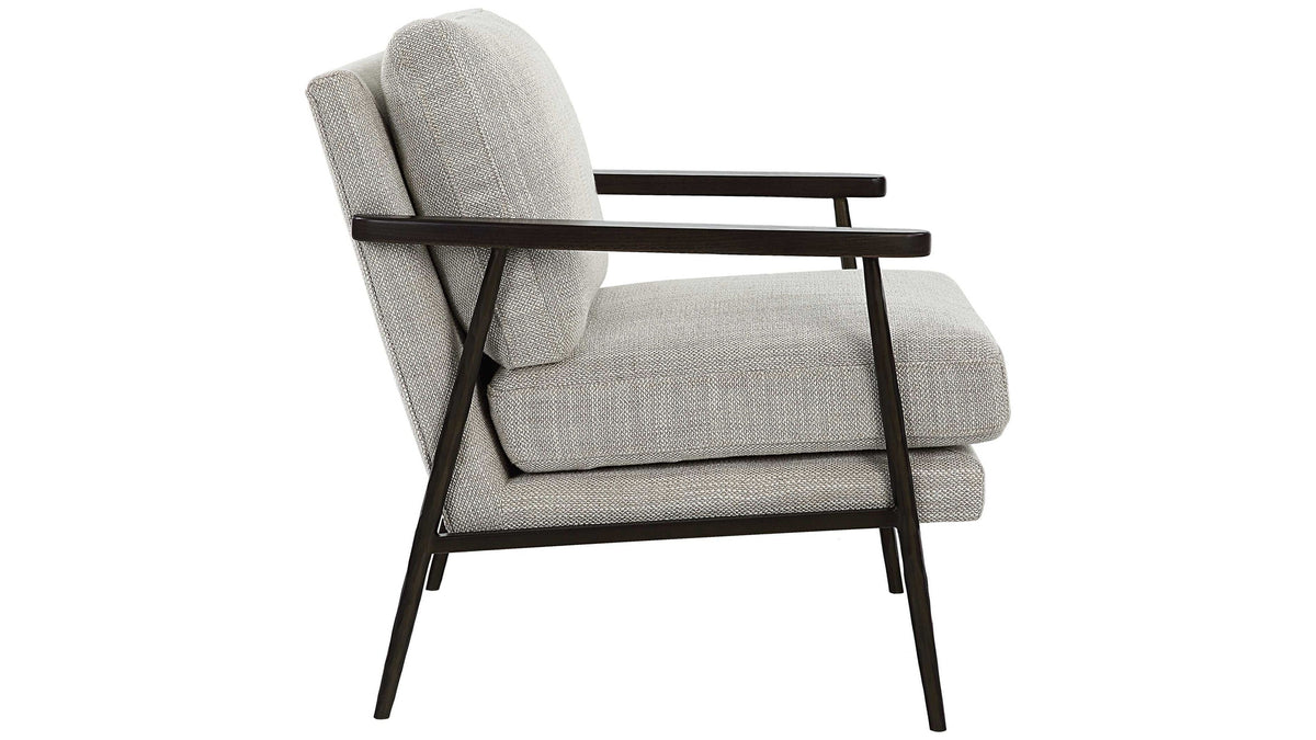 Sebastian - Cast Iron Accent Chair - Gray