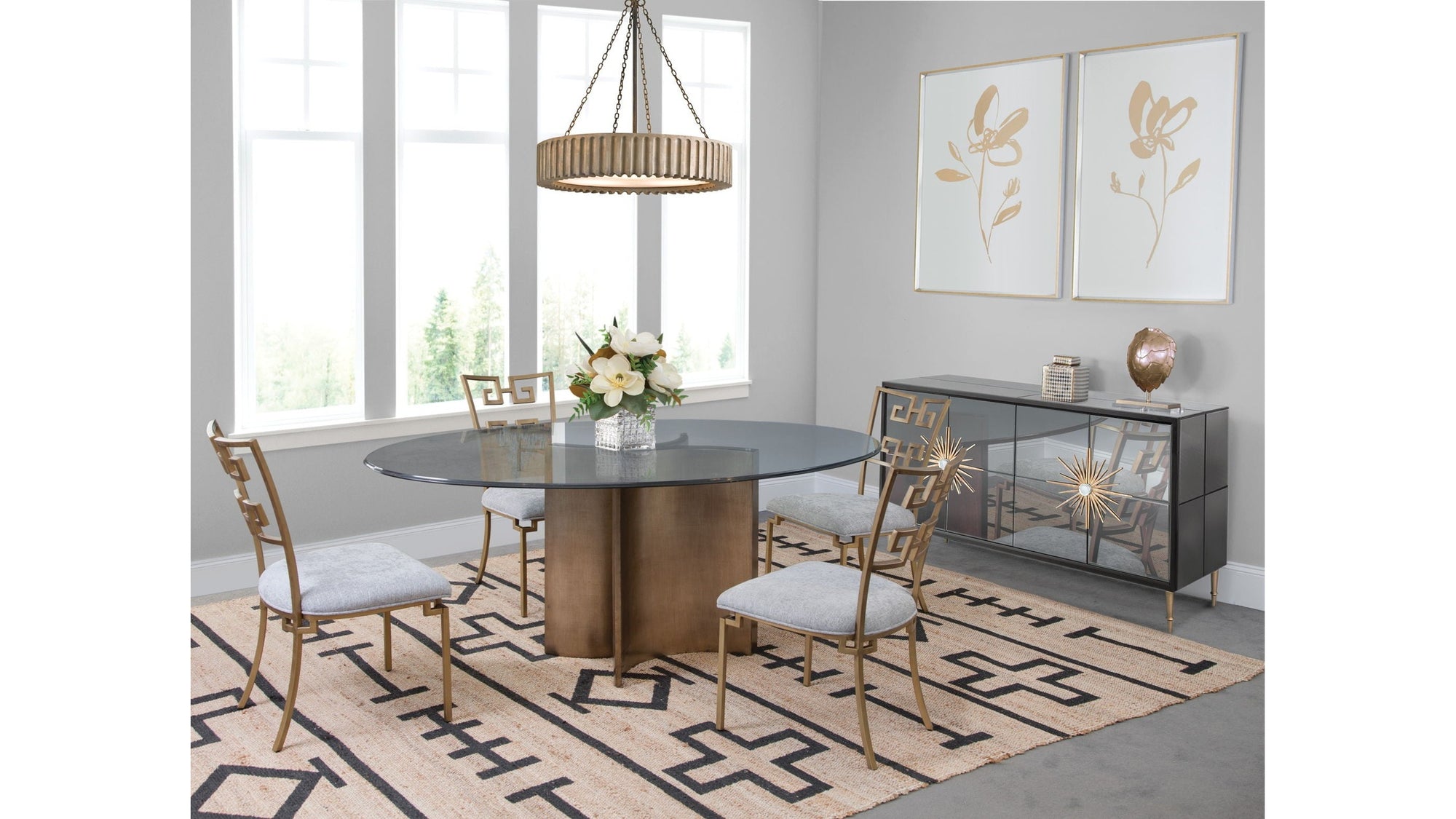 Symmetry - Dining Table - Brown