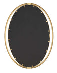 Rhodes - Gold Oval Mirror
