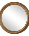 Frontier - Round Wood Mirror - Woodtone