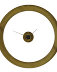 Ivory Halo - Minimalist Wall Clock - Gold / White
