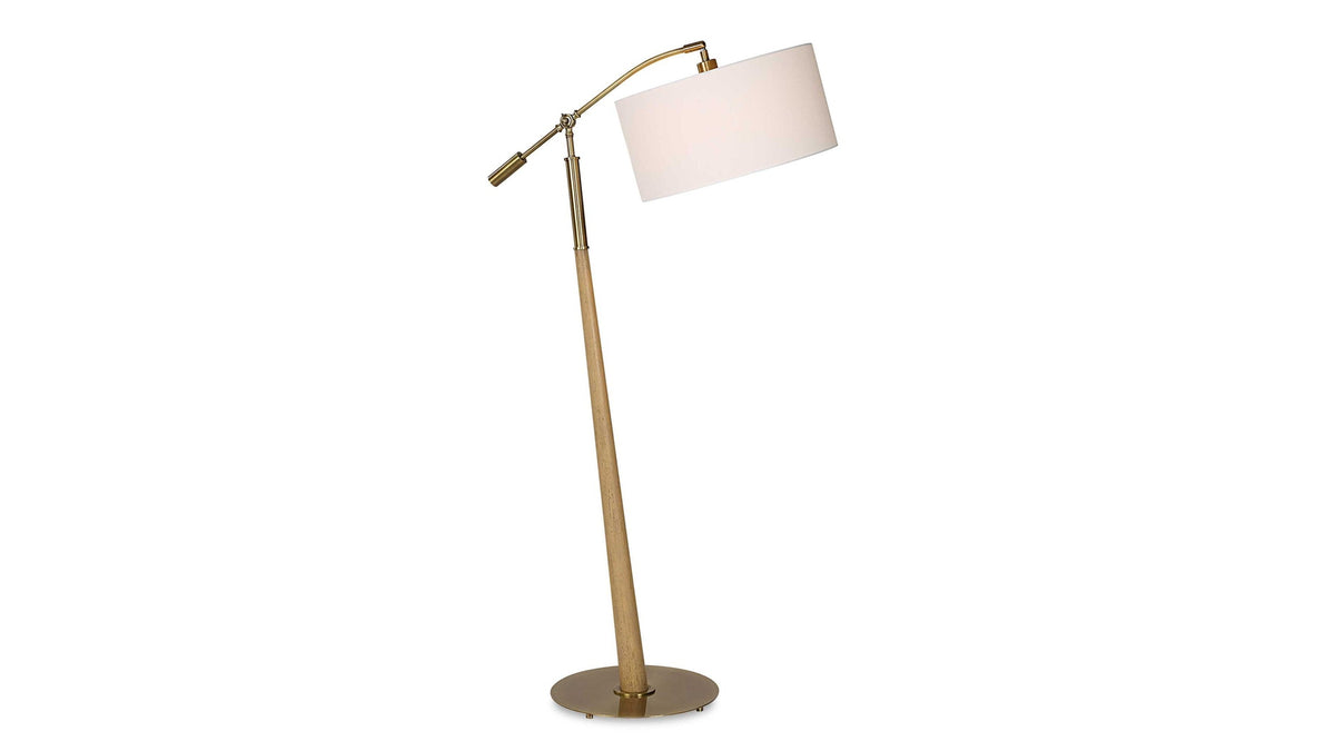Kennett - Wooden Floor Lamp - Light Brown