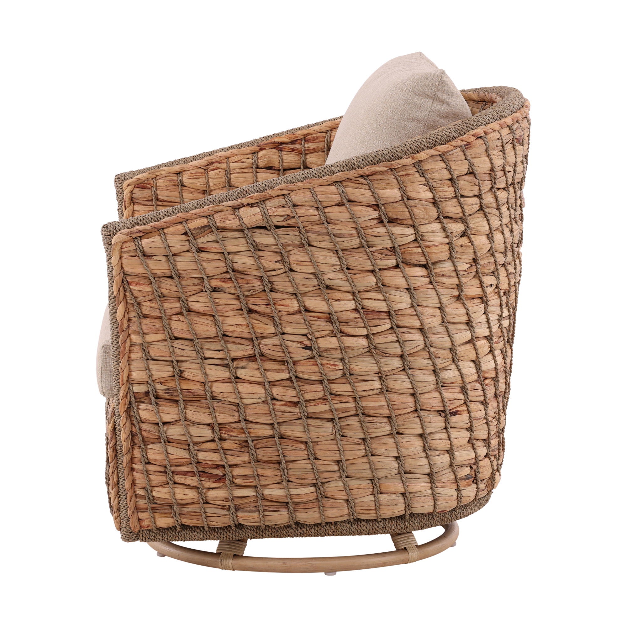 Bailey - Swivel Chair - Light Brown / Beige
