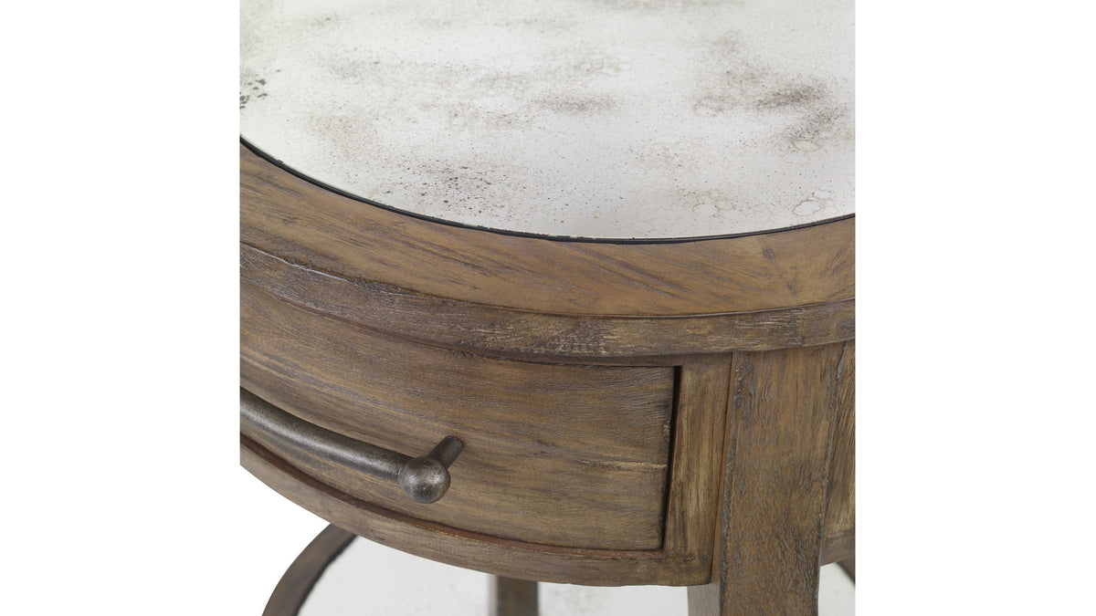 Raelynn - Wood Lamp Table - Light Brown