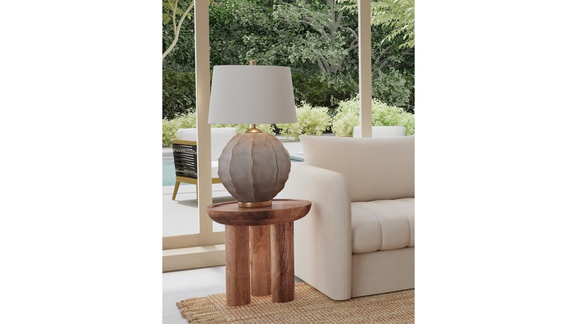 Blair - Round End Table - Dark Brown