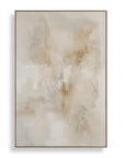 Remedy - Hand Painted Modern Canvas - Brown / Gray / White / Woodtone