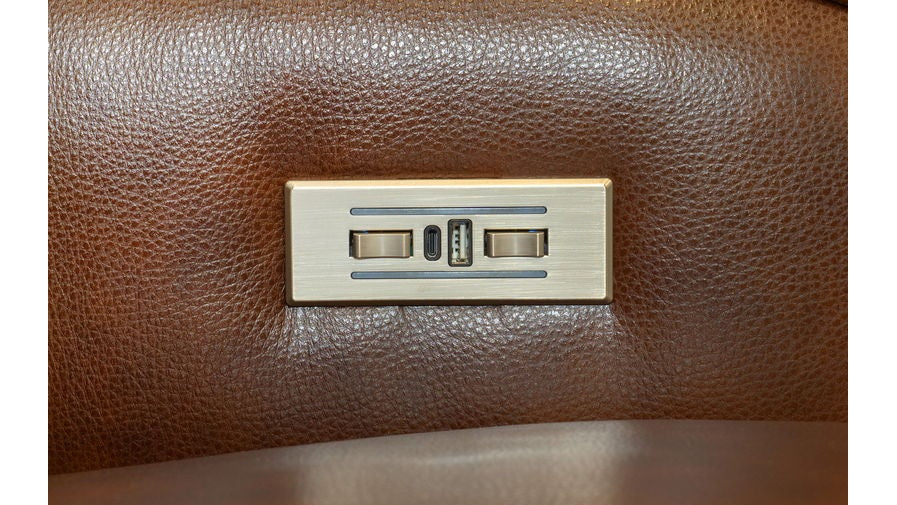 Grady - Power Loveseat Recliner With Power And Power Headrest, Power Lumbar - Cocoa