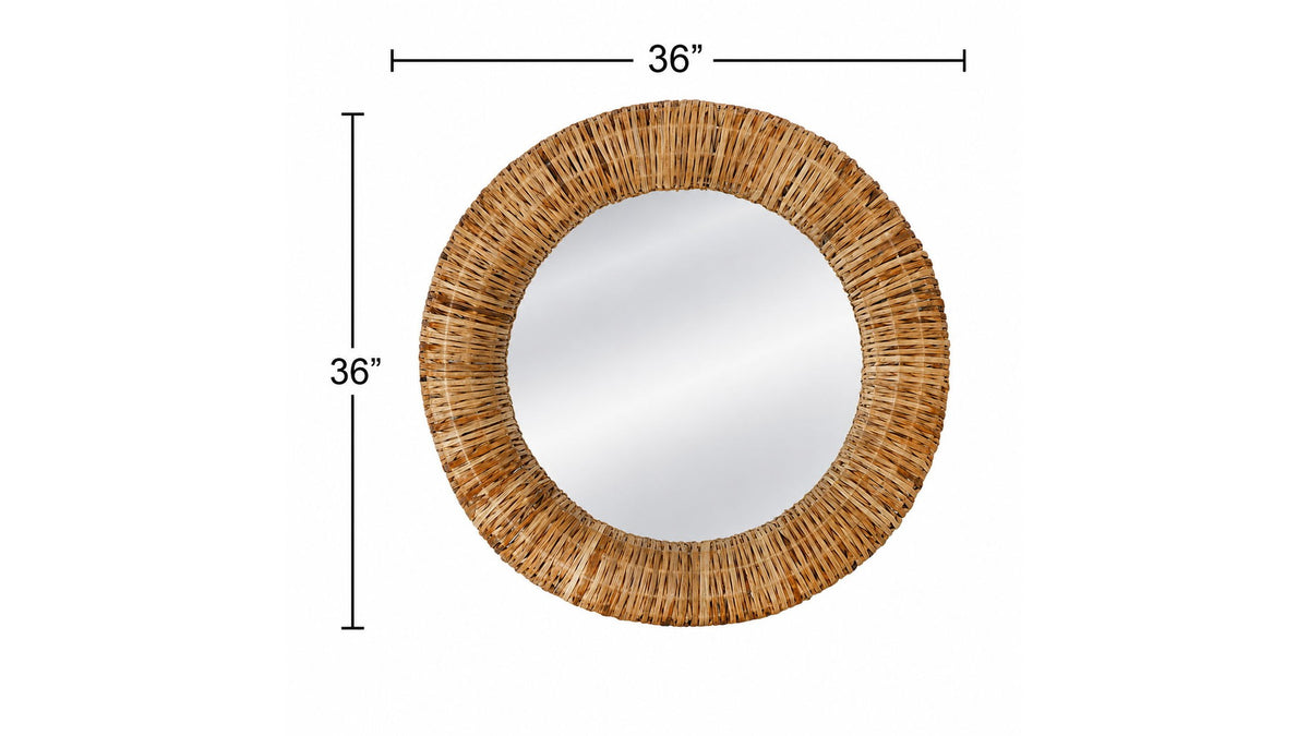 Malibu - Wall Mirror - Natural