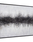 Divided Framed Canvas - Gray / Black