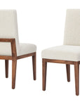 Dovetail - Upholstered Side Chair - Natural Legs