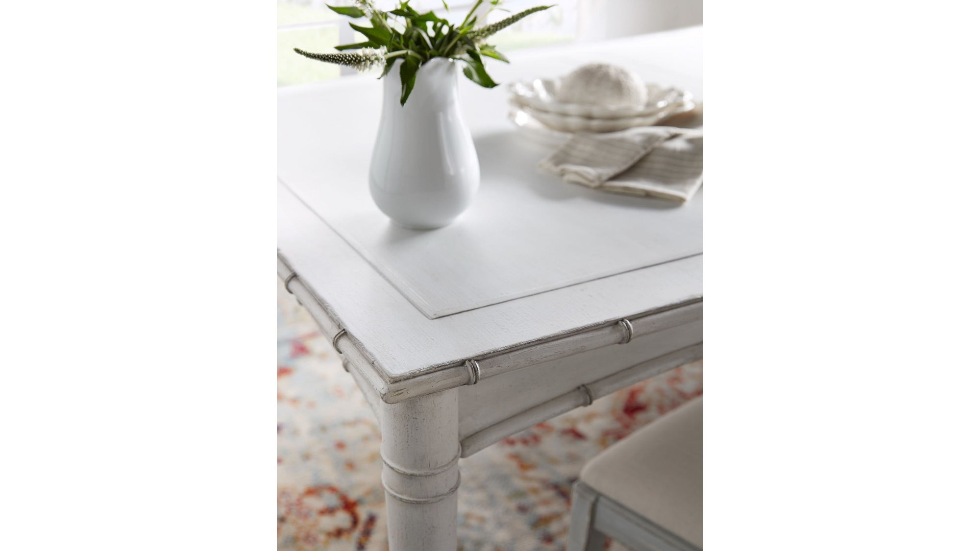 Charleston - Rectangle Dining Table With 1-20" Leaf - White