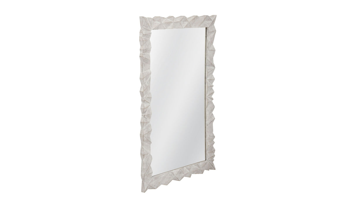 Isola - Wall Mirror - White Wash